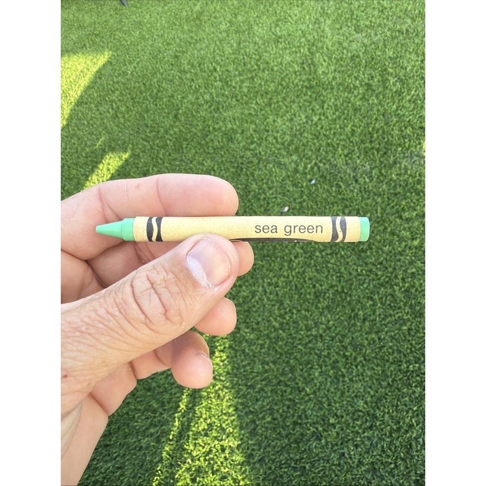 SEA GREEN Crayola Crayon Unused Binney & Smith New York Rare 1988 VTG USA